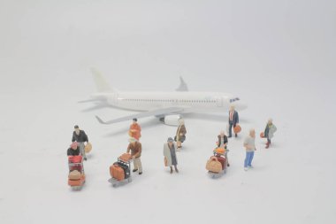 uçak ile Travellers bir Mini insanlar