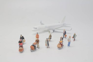 uçak ile Travellers bir Mini insanlar