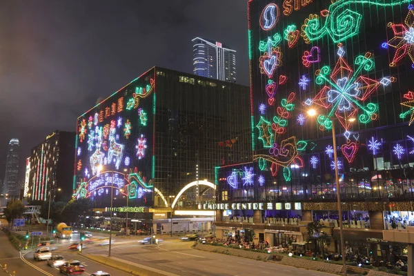 Leste Tsim Sha Tsui Iluminação Natal 2015 — Fotografia de Stock