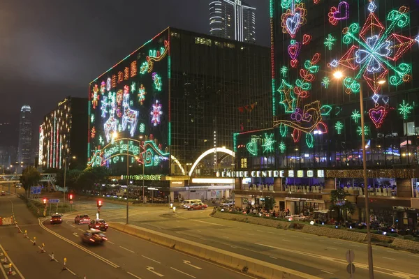 Leste Tsim Sha Tsui Iluminação Natal 2015 — Fotografia de Stock