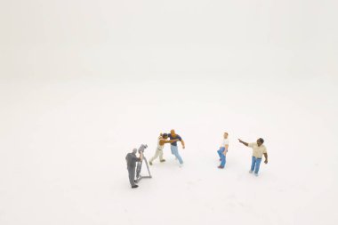 bir mini figür temasının geniş cas