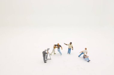 bir mini figür temasının geniş cas