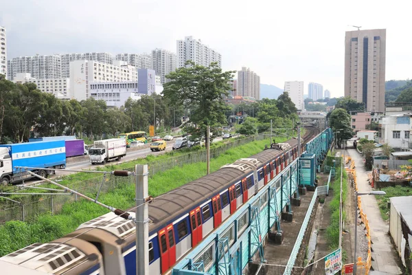 Treno Sulla East Rail Line Hong Kong — Foto Stock