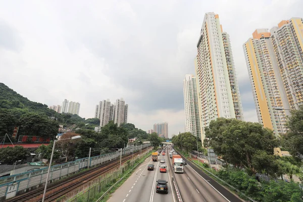 Weergave Van Highway Bij Sha Tin — Stockfoto