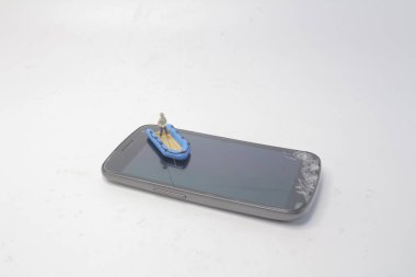 balık tutan siber hırsız hacker şekil