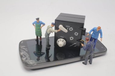 eğlenceli bir grup işçi şekil