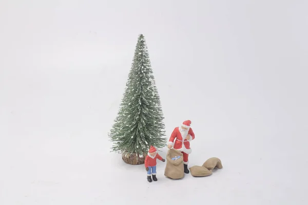 Zabawa Happy Lalka Santa Claus — Zdjęcie stockowe
