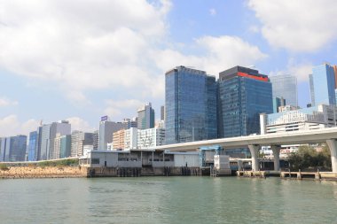 Kwun Tong city scape su açık panorama