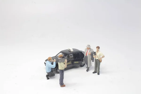 Zabawa Rysunku Taxi — Zdjęcie stockowe