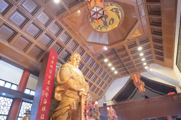 Gyllene Staty Che Kung Templet Shati — Stockfoto