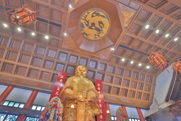 Golden Statue Che Kung Temple Shati — Stock Photo, Image