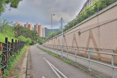 sha tin hk boş Bisiklete binme yolda