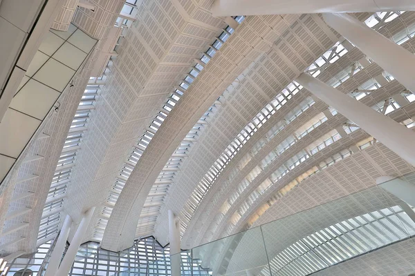 Een Transparante Glazen Plafond Metro Station — Stockfoto