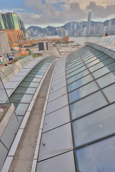 Στον Δυτικό Kowloon Σιδηροδρομικό Σταθμό Στο Χονγκ Κονγκ — Φωτογραφία Αρχείου