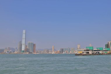 Hong Kong west kowloon görünümünden