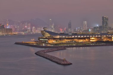bir Victoria Limanı, Hong Kong, gece
