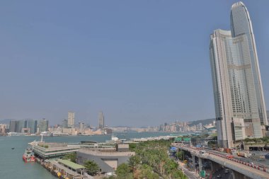 bir Hong kong tarafı açık güneşli bir günde