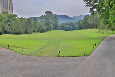 Yeşil park yol yol golf başabaş