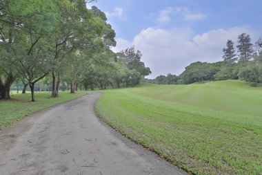 Mükemmel çim golf sahası sahası hk