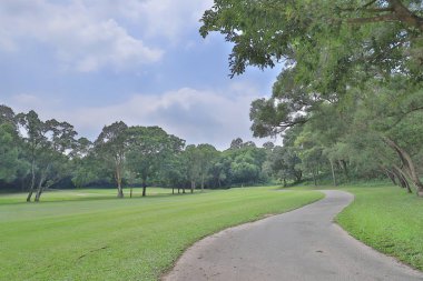 Mükemmel çim golf sahası sahası hk