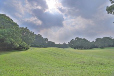 Mükemmel çim golf sahası sahası hk