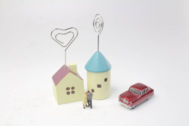 Ev ve araba ile Mini çift