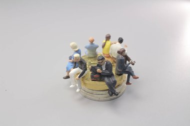 madeni para finansal kavramlar yığını üzerinde oturan.