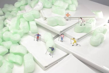 kitap bir mini kayakçı oyun