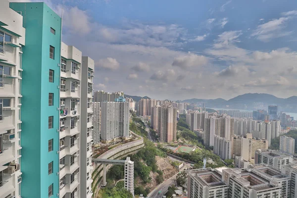 香港观塘住宅小区 — 图库照片