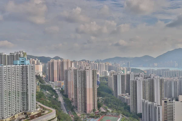 Χολαργοσ Κατοικημένη Περιοχή Στο Χονγκ Κονγκ — Φωτογραφία Αρχείου