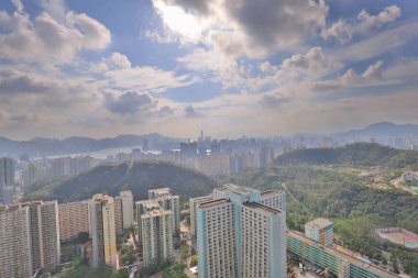 Kowloon manzarası görüş noktası Doğu