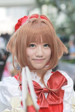 Asya csoplay partide giyinmiş Cosplayer