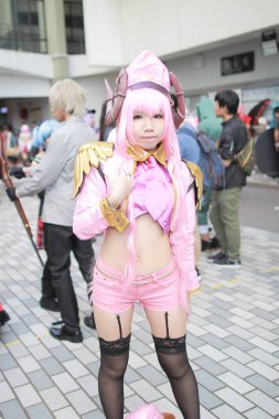 Asya csoplay partide giyinmiş Cosplayer