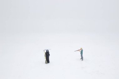 kötü bir mini figür eğlence kavramı IDE