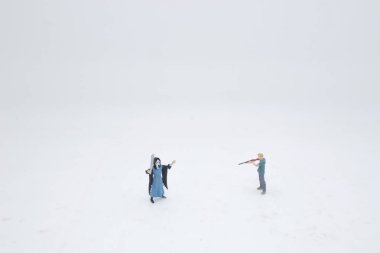 kötü bir mini figür eğlence kavramı IDE