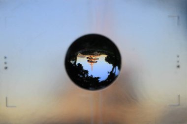 soratama balık gözü lens ile bitki ile filtre