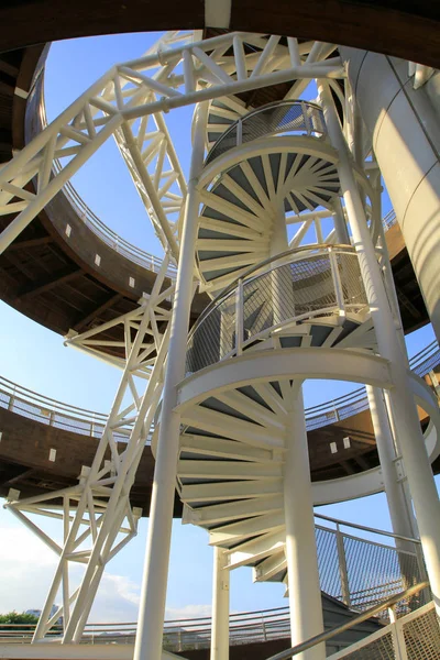 Torre Avvistamento Spirale Del Parco Lungomare Tai — Foto Stock