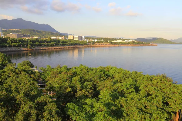 a tolo harbour Landscape in Hong Kong, Tai Po