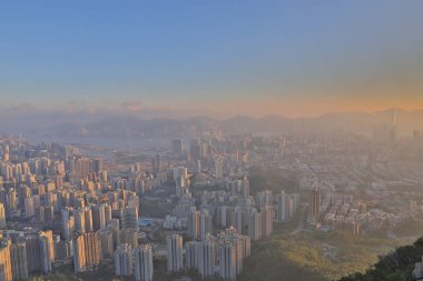 Aslan rock orta kowloon görünüm 