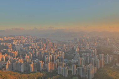 Aslan rock orta kowloon görünüm 