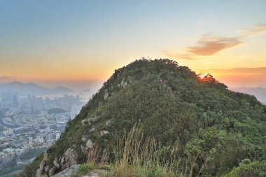  Aslan kaya tepe Hong Kong, Çin