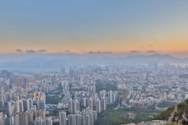 Aslan rock orta kowloon görünüm 