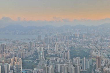 Aslan rock orta kowloon görünüm 