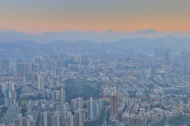 Aslan rock orta kowloon görünüm 