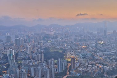 Aslan rock orta kowloon görünüm 