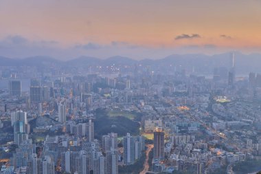 Aslan rock orta kowloon görünüm 