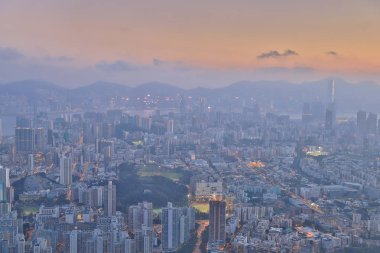 Aslan rock orta kowloon görünüm 