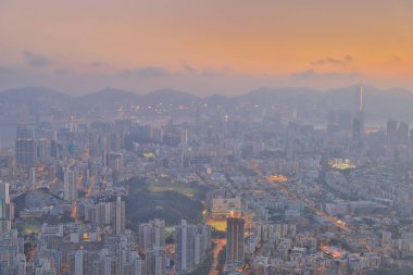 Aslan rock orta kowloon görünüm 