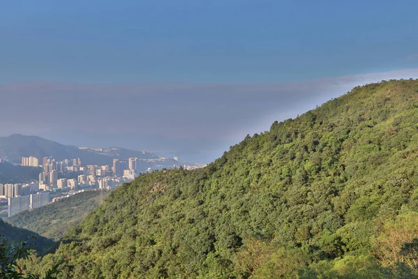 沙田市中心在狮子岩的日间时间 — 图库照片