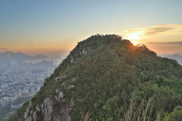 the Lion Rock Peak in Hong Kong, China